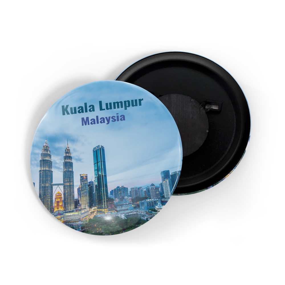dhcrafts Fridge Magnet Multicolor Famous Tourist Place Kuala Lumpur Malaysia D1 Glossy Finish Design Pack of 1